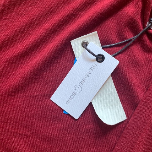 TREASURE & BOND LONG SLEEVE TEE SHIRT GIRLS COLOR RED SIZE S 7-8 - Picture 6 of 11